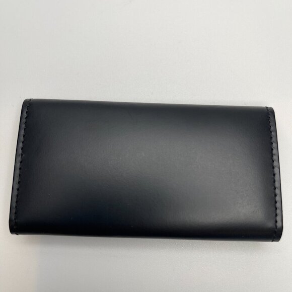 Burberry Black Leather Key Holder with Nova Check Accents - Preowned - Picture 3 of 10